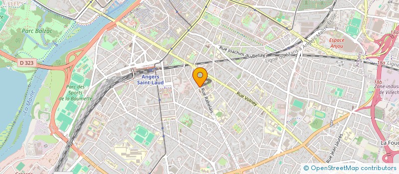 localisation de l'entreprise LA LUDOSPHERE à ANGERS