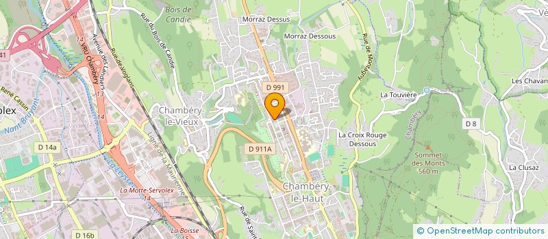 localisation de l'entreprise LA LUDOTHEQUE DE CHAMBERY à CHAMBERY