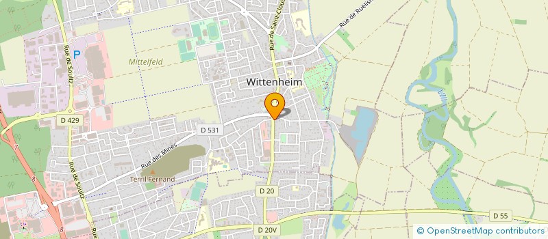 localisation de l'entreprise LA LUDOVICIENNE SAS  WITTENHEIM