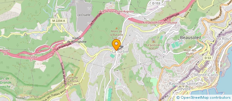 localisation de l'entreprise LA LUERNA à LA TURBIE