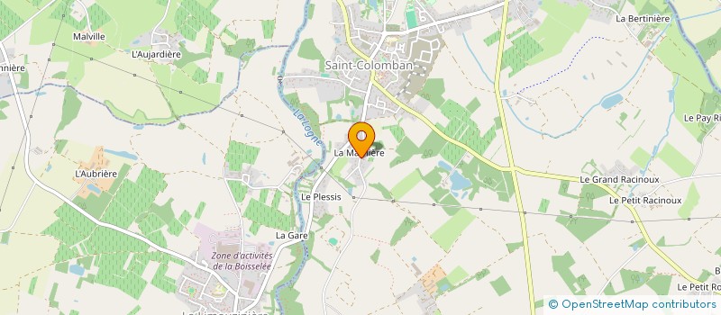 localisation de l'entreprise LA LUMARNIERE  SAINT-COLOMBAN