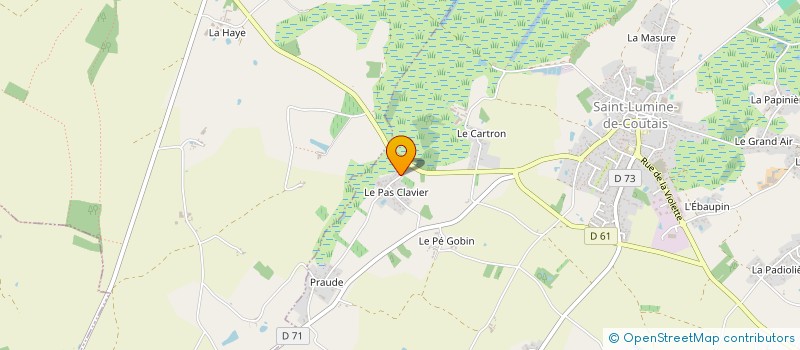 localisation de l'entreprise LA LUMIBULLE  SAINT-LUMINE-DE-COUTAIS