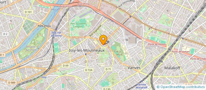 localisation de l'entreprise LA LUMIERE à ISSY-LES-MOULINEAUX