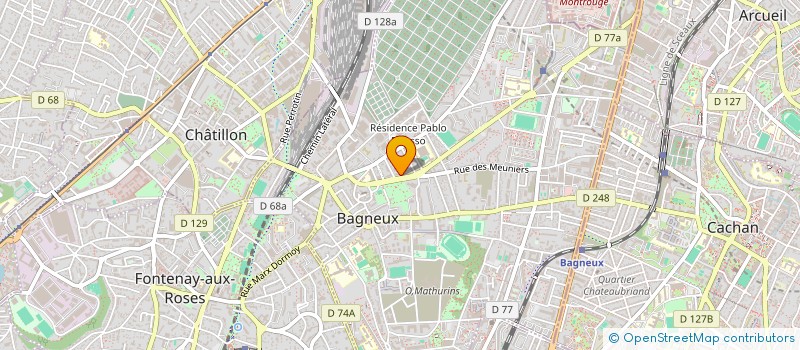 localisation de l'entreprise LA LUMIERE à BAGNEUX