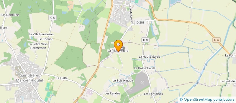 localisation de l'entreprise LA LUMIERE  SAINT-GUINOUX