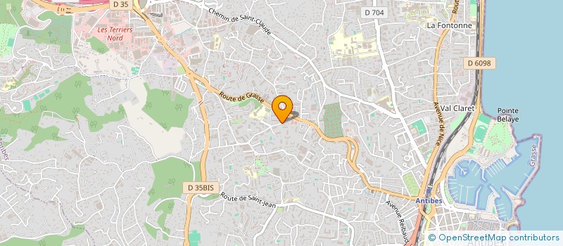localisation de l'entreprise LA LUMIERE D'ISIS à ANTIBES