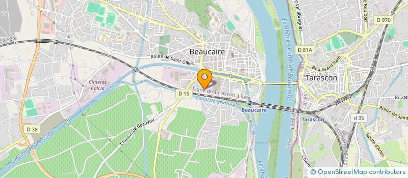 localisation de l'entreprise LA LUMIERE DE LA TORTUE VERTE  BEAUCAIRE