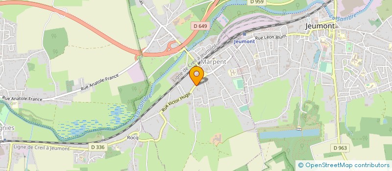 localisation de l'entreprise LA LUMIERE UNIVERSELLE  MARPENT