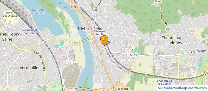 localisation de l'entreprise LA LUMINEUSE  TRIEL-SUR-SEINE