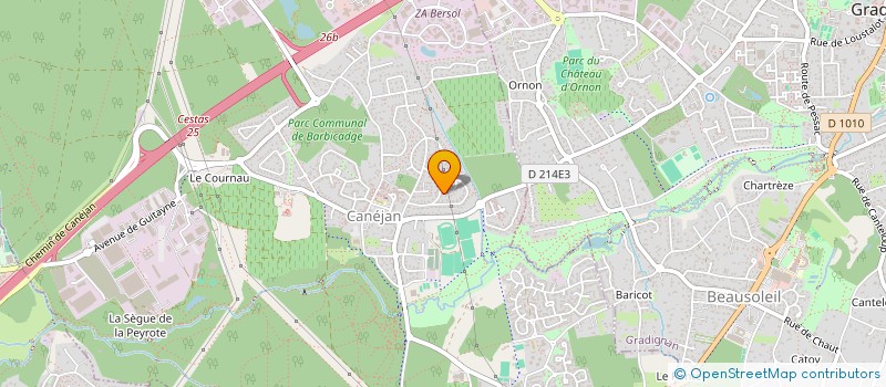 localisation de l'entreprise LA LUMINEUSE CHEVELURE DE MORGANE  CANEJAN