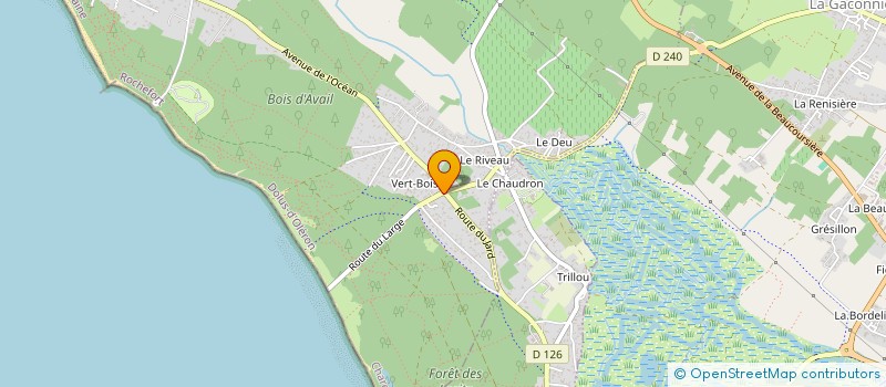 localisation de l'entreprise LA LUMINEUSE SARL  DOLUS-D'OLERON