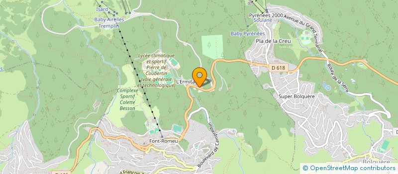 localisation de l'entreprise LA LUNA à FONT-ROMEU-ODEILLO-VIA