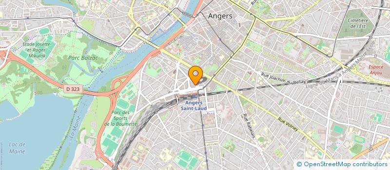 localisation de l'entreprise LA LUNA à ANGERS