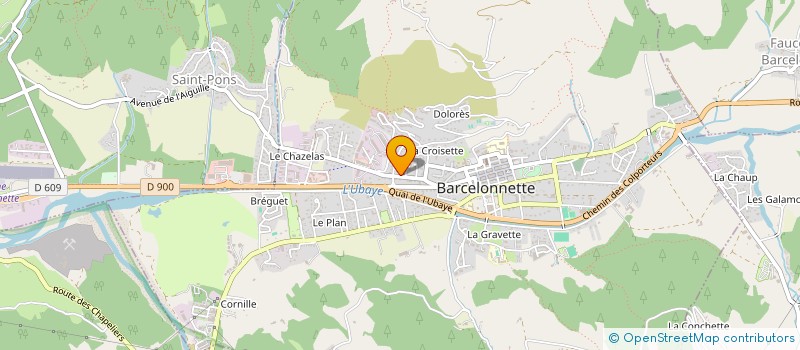localisation de l'entreprise LA LUNA à BARCELONNETTE