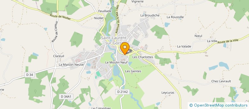 localisation de l'entreprise LA LUNA BLANCA  SAINT-LAURENT-SUR-GORRE