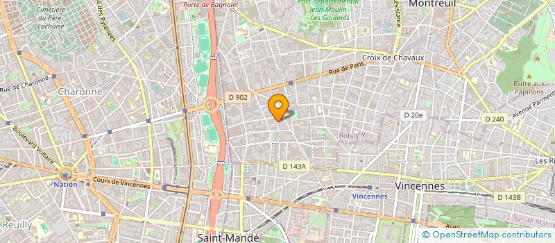 localisation de l'entreprise LA LUNE à MONTREUIL
