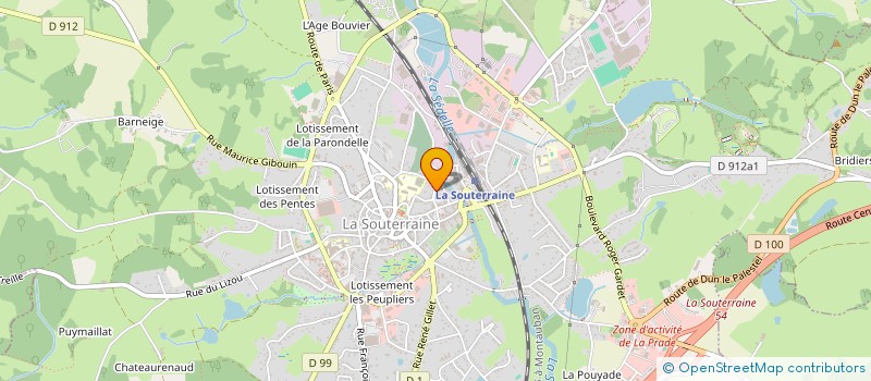 localisation de l'entreprise LA LUNE  LA SOUTERRAINE