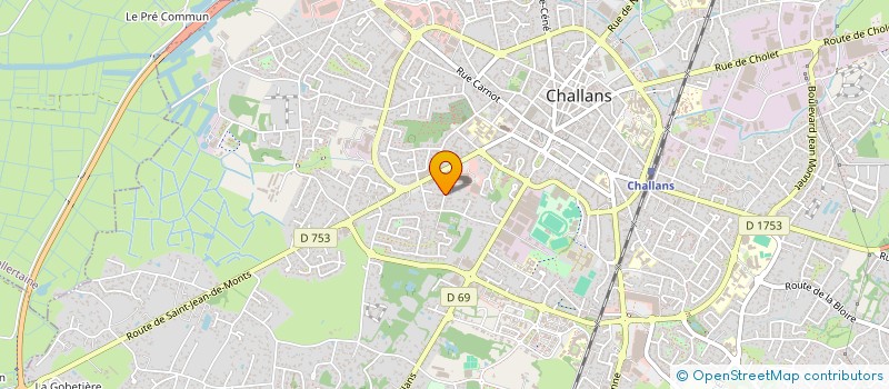 localisation de l'entreprise LA LUNE à CHALLANS