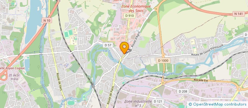 localisation de l'entreprise LA LUNE  GOND PONTOUVRE