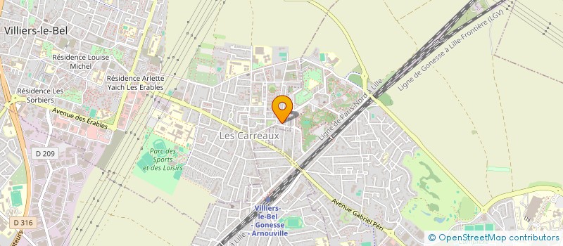 localisation de l'entreprise LA LUNE  CHAUMONTEL