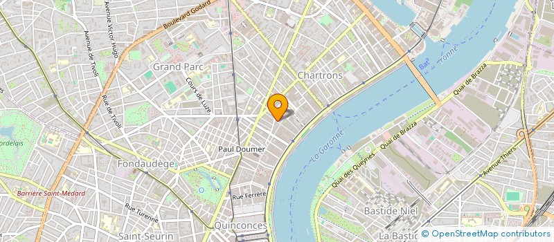 localisation de l'entreprise LA LUNE  BORDEAUX