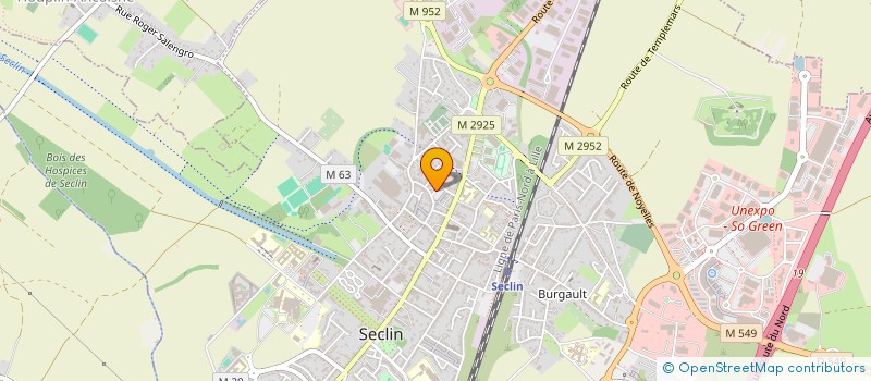 localisation de l'entreprise LA LUNE  SECLIN