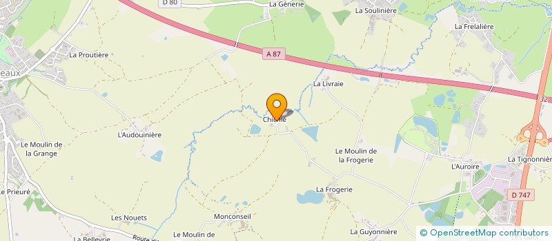 localisation de l'entreprise LA LUNE  AUBIGNY-LES CLOUZEAUX