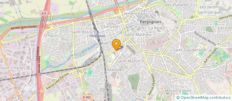 localisation de l'entreprise LA LUNE AUJOURD'HUI  PERPIGNAN