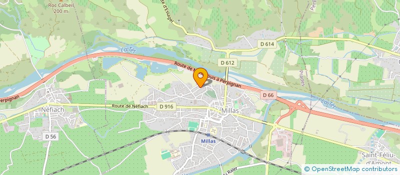 localisation de l'entreprise LA LUNE BLEUE  MILLAS