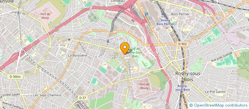 localisation de l'entreprise LA LUNE COIFFURE à ROSNY-SOUS-BOIS