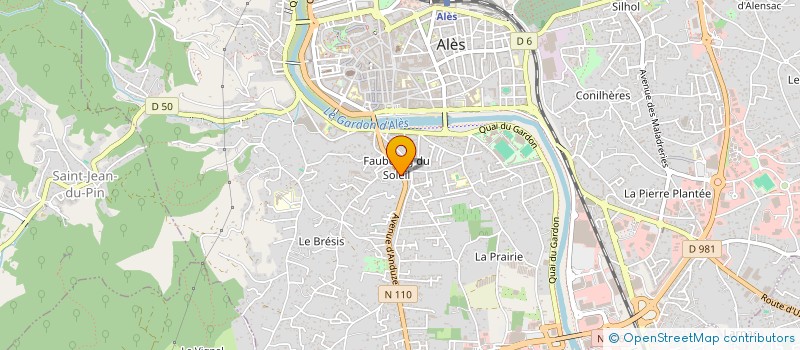 localisation de l'entreprise LA LUNE D'OR à ALES