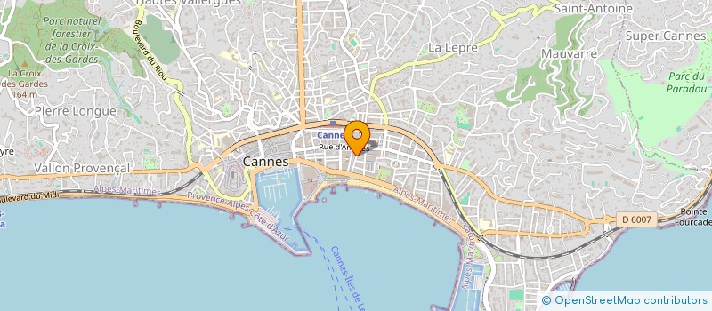 localisation de l'entreprise LA LUNE D'ORIENT à CANNES
