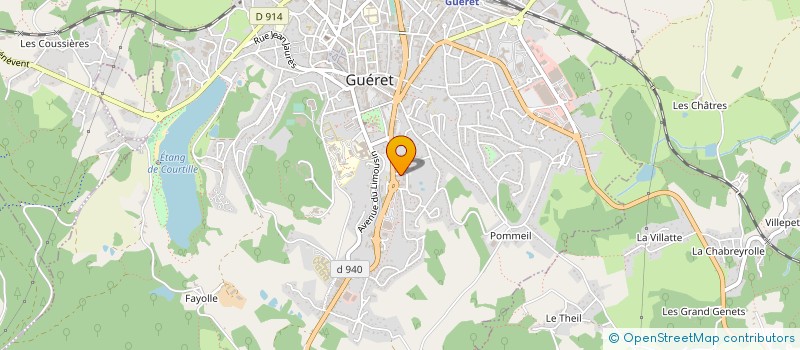 localisation de l'entreprise LA LUNE EN SALOPETTE à GUERET