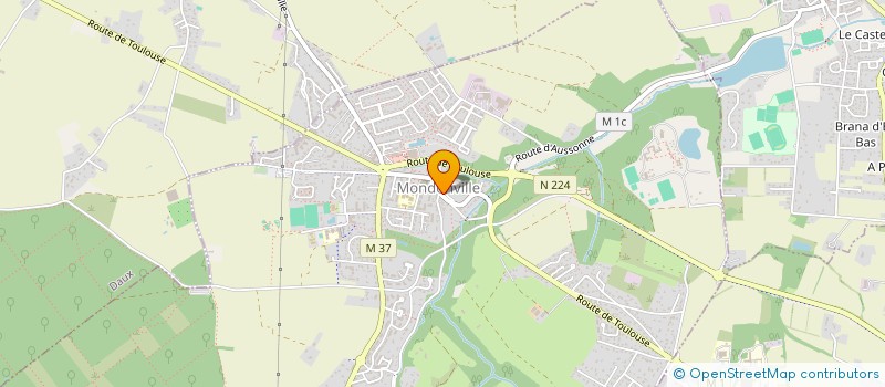 localisation de l'entreprise LA LUNE HACHE  MONDONVILLE