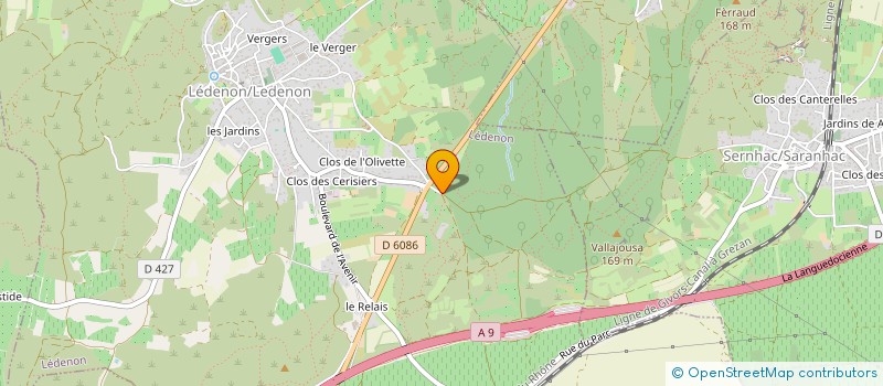 localisation de l'entreprise LA LUNE O COLLINES  LEDENON