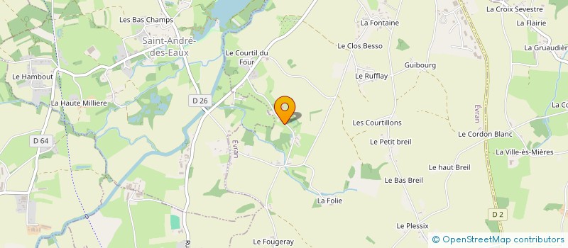 localisation de l'entreprise LA LUNE PAR DESSUS LE TOIT  SAINT-JUVAT