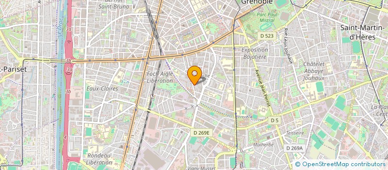 localisation de l'entreprise LA LUNE VERTE à GRENOBLE