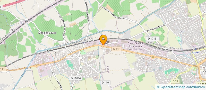 localisation de l'entreprise LA LUNELLOISE D ETANCHEITE à LUNEL-VIEL