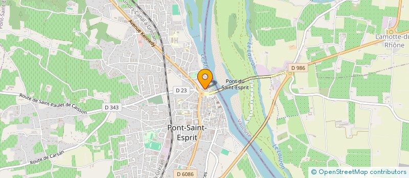 localisation de l'entreprise LA LUNETTERIE à PONT-SAINT-ESPRIT