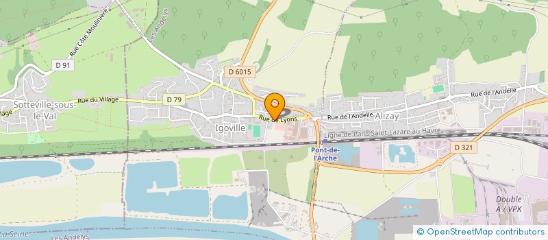 localisation de l'entreprise LA LUNETTERIE  IGOVILLE