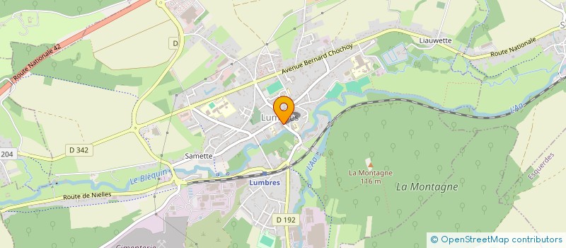 localisation de l'entreprise LA LUNETTERIE DE MELANIE  LUMBRES