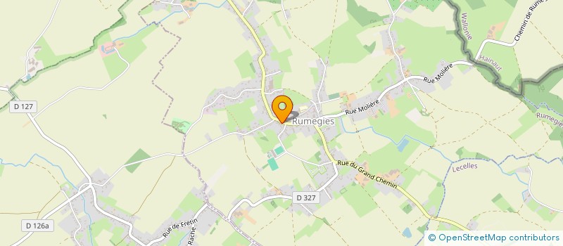 localisation de l'entreprise LA LUNETTERIE DE RUMEGIES  RUMEGIES