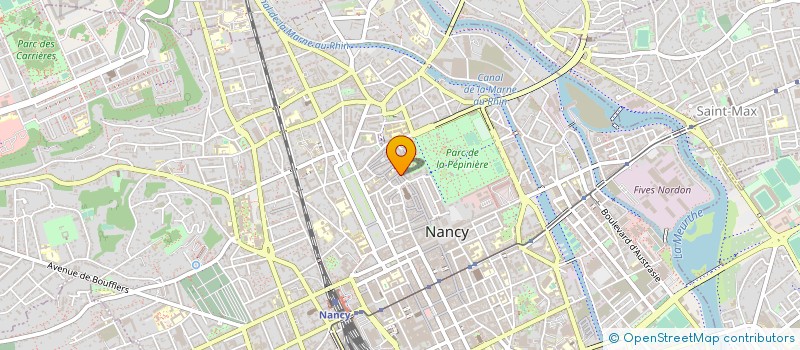 localisation de l'entreprise LA LUNETTERIE GRANDE RUE  NANCY