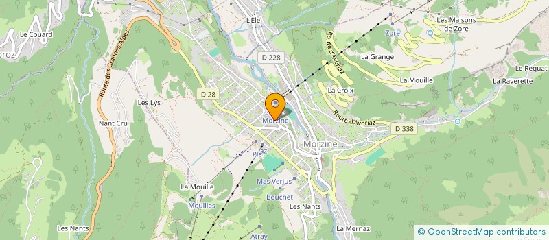 localisation de l'entreprise LA LUNETTERIE MORZINE à MORZINE