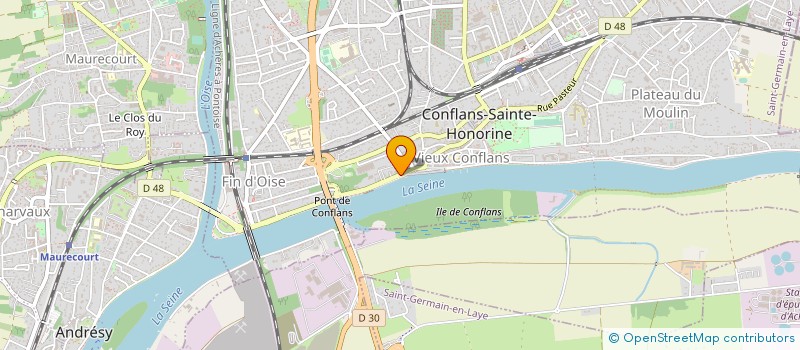 localisation de l'entreprise LA LUNETTERIE OPTIQUE SURDITE SARL à CONFLANS-SAINTE-HONORINE