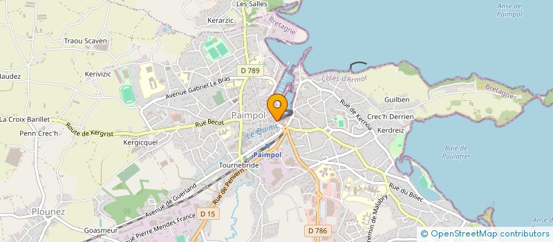 localisation de l'entreprise LA LUNETTERIE PAIMPOLAISE  PAIMPOL