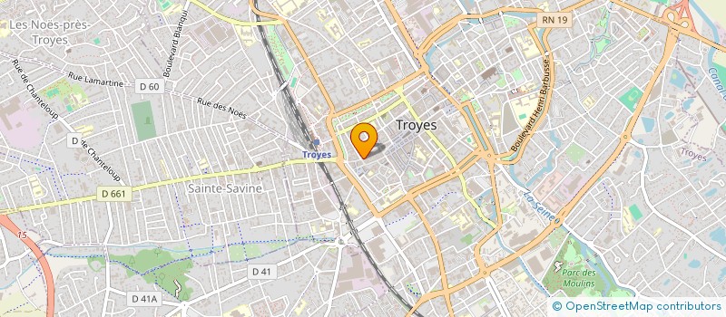 localisation de l'entreprise LA LUNETTERIE TROYENNE à TROYES
