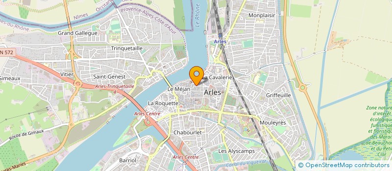 localisation de l'entreprise LA LUNETTHEQUE à ARLES