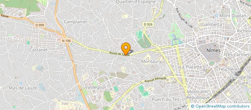 localisation de l'entreprise LA LUNULE  NIMES