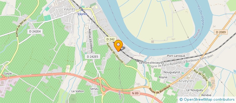 localisation de l'entreprise LA LURTONERIE  VAYRES